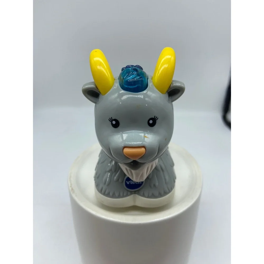VTech Go Go Smart Animals Goat Gray Yellow Rolling Light Up Toy